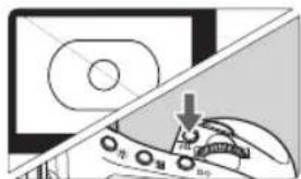 Diagram showing a car with a downward arrow and Chinese characters indicating a collision or collision process.