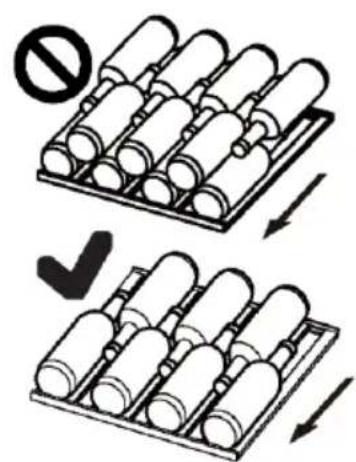 Diagram illustrating a mechanical setup with no restrictions and checkmark indicators for assembly or inspection.