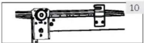 Technical line drawing of a mechanical assembly with no visible text or symbols