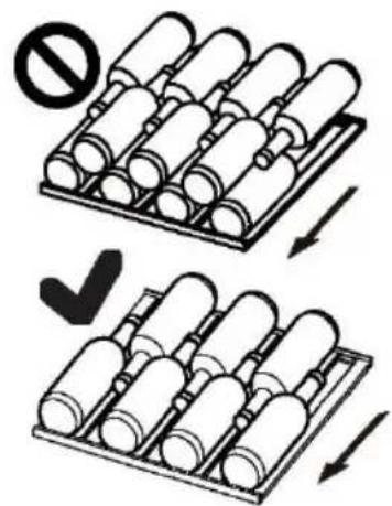 Diagram illustrating a mechanical process with no stop symbol and checkmark indicators for assembly or inspection steps.