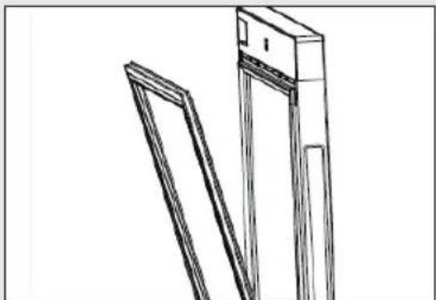 Line drawing of a mechanical component with two angled surfaces (no text or symbols)