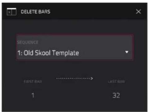 DELETE BARS SEQUENCE 1: Old Skool Template FIRST BAR LAST BAR 1 32