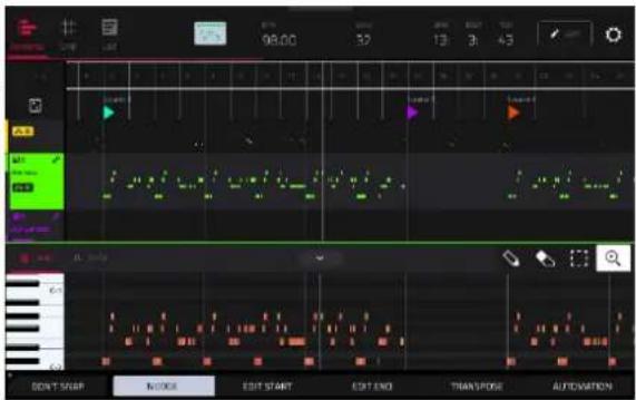 98.00 32 13 3 43 DON'T SWAP IN OUS EDIT START EDIT END TRANSPOSE AUTOMATION
