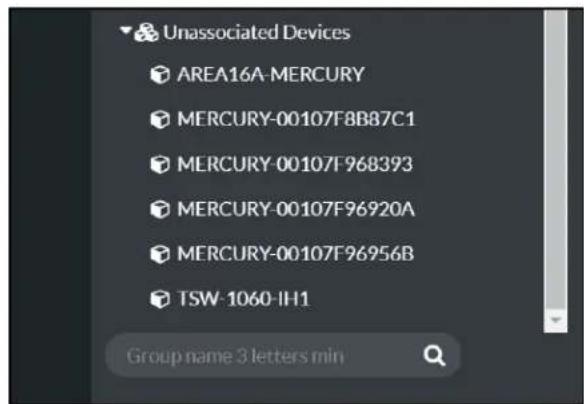 Unassociated Devices AREA16A-MERCURY MERCURY-00107F8B87C1 MERCURY-00107F968393 MERCURY-00107F96920A MERCURY-00107F96956B TSW-1060-IH1 Group name 3 letters min