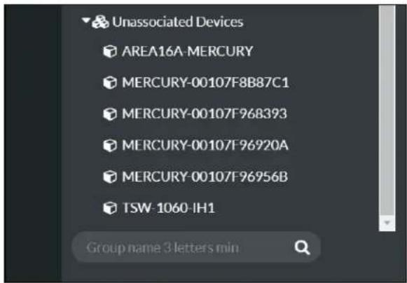 Unassociated Devices AREA16A-MERCURY MERCURY-00107F8B87C1 MERCURY-00107F968393 MERCURY-00107F96920A MERCURY-00107F96956B TSW-1060-IH1 Group name 3 letters min