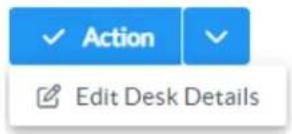 Action Edit Desk Details