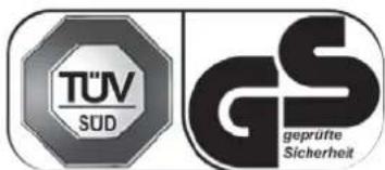 TÜV SÜD GS geprüfte Sicherheit