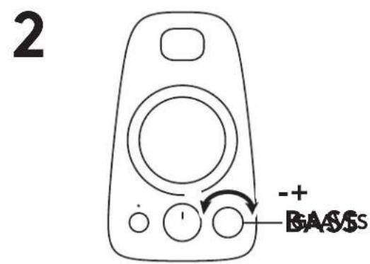 LOGITECH Z625 - AJUSTA LOS GRAVES - 2