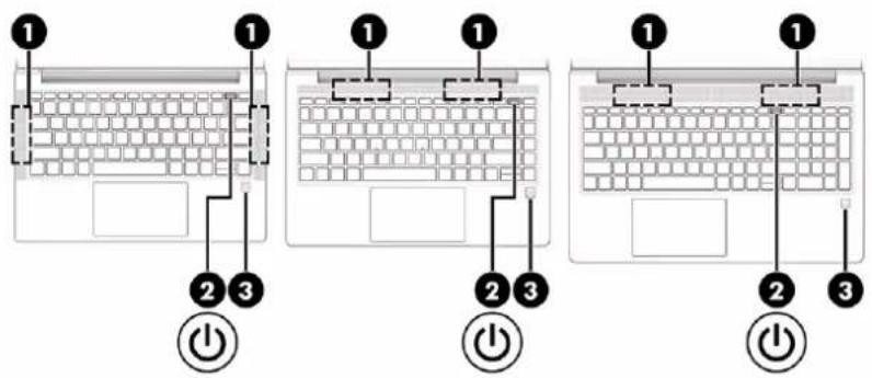 HP Probook 450 G8 - Knap, højttalere og fingeraftrykslæser - 3