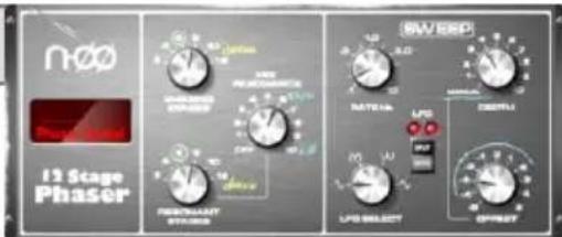 nØø 13 Stage Phaser OFF/RESET POTENTANT STOCKS SWERP RATEK LPG CSMPA LPG SELECT OPRINT