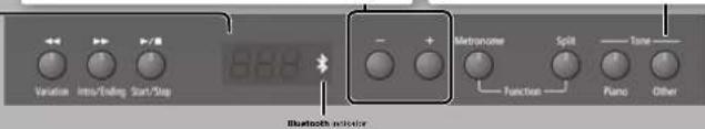 Variation Intro/Timing Start/Stop 800 - + Metronomer Split Tone Function Puno Other Bluetooth indicator