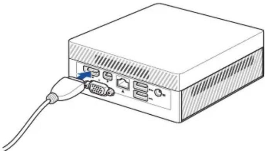 ASUS PN40 - Sådan slutter du en skærm til din Mini PC: - 2