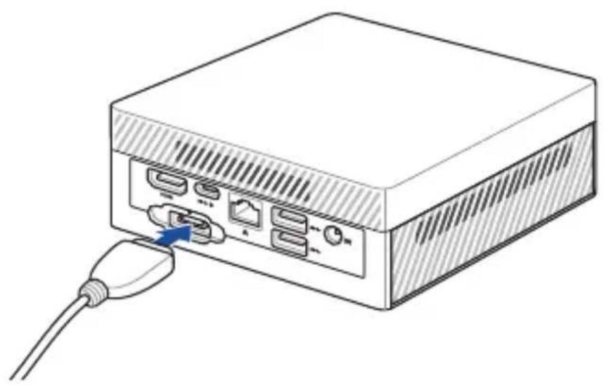 ASUS PN40 - Sådan slutter du en skærm til din Mini PC: - 3