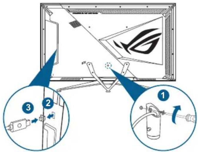 ASUS ROG Swift PG65UQ - Kabelstyring - 2