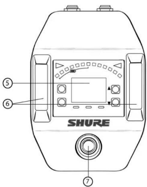 SHURE ⑤ ⑥ ⑦