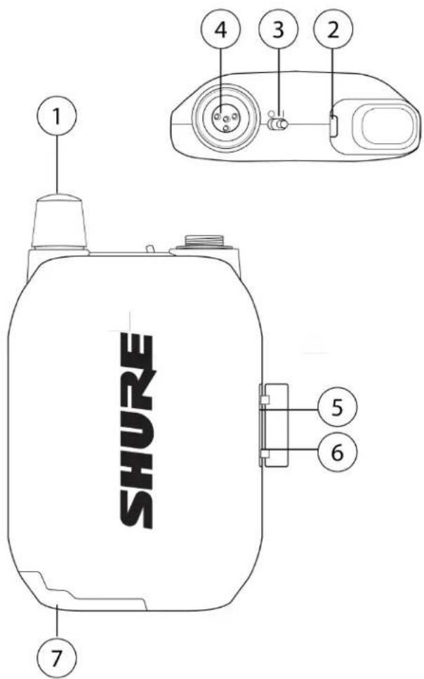1 2 3 4 SHURE 5 6 7