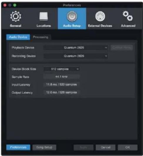 PRESONUS Quantum 2626 - Konfiguration af lydenheder - 2