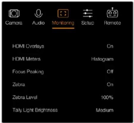 Blackmagic Design Studio Camera 4K 2 - Histograma - 1