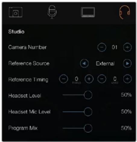 Blackmagic Design Studio Camera 4K 2 - Ajustes para el set de grabación - 1