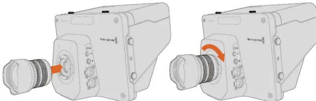 Blackmagic Design Studio Camera 4K 2 - 安装镜头 - 1