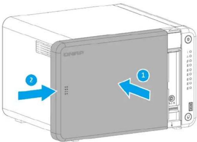 Diagram of a microwave oven with labeled components and directional arrows indicating flow or movement.