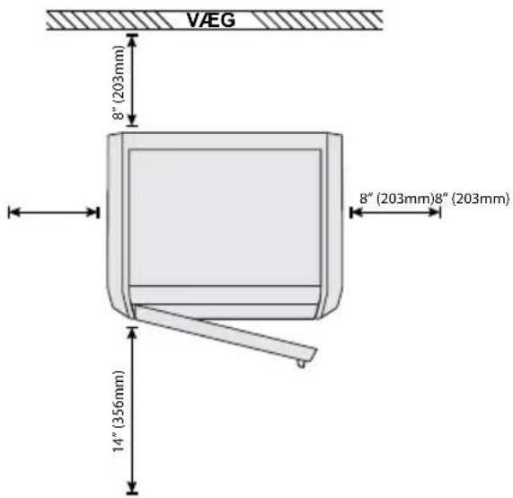 VÆG 8" (203mm) 8" (203mm)8" (203mm) 14" (356mm)