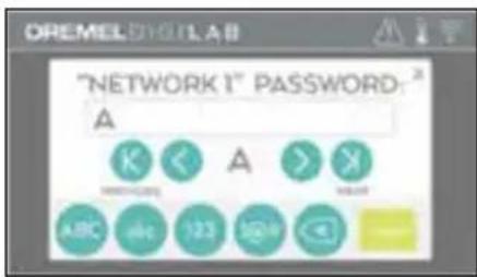 "NETWORK 1" PASSWORD: 2 A K < A > X ABC abc 103 ABC ?