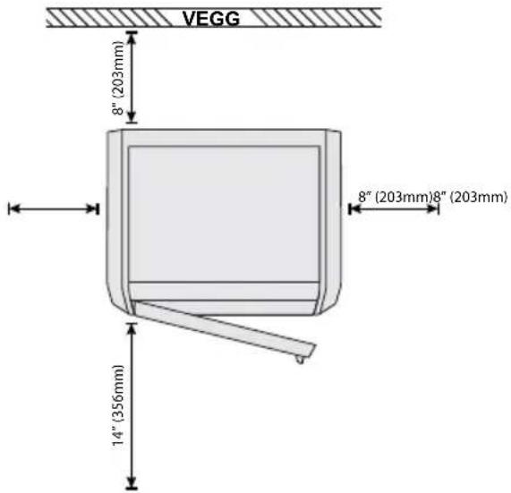 VEGG 8" (203mm) 8" (203mm)8" (203mm) 14" (356mm)