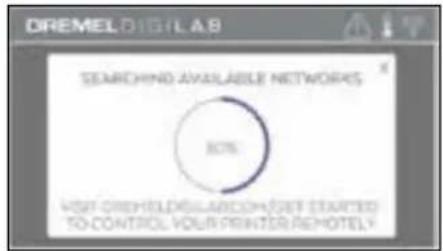 DREMEL DIGITAL AB SEARCHIND AVAILABLE NETWORKS ROI VISIT DREHOLDING.COM/GET STARTED TO CONTROL YOUR PRINTER/REMOTE