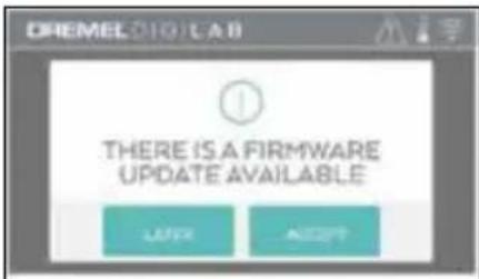 CHEMEL DIGLAB THERE IS A FIRMWARE UPDATE AVAILABLE LIFE ACCEPT