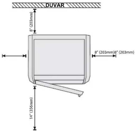 DUVAR 8" (203mm) 8" (203mm)8" (203mm) 14" (356mm)