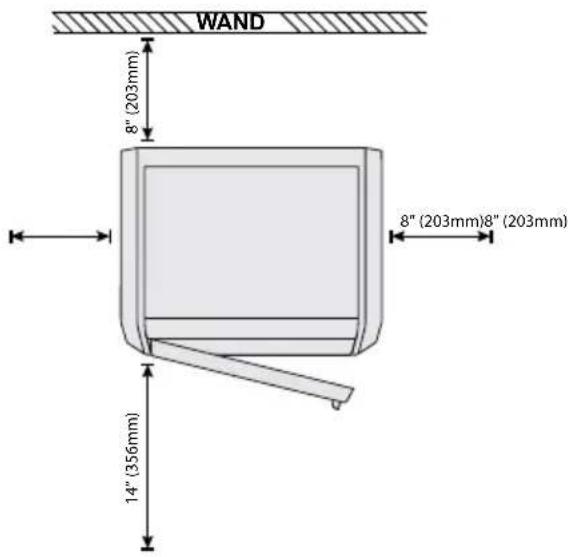 WAND 8" (203mm) 8" (203mm)8" (203mm) 14" (356mm)