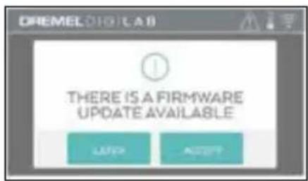 CREMEL DIGITALAB THERE IS A FIRMWARE UPDATE AVAILABLE LIFE ACCESS