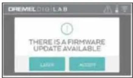 CREMEL DIG LAB THERE IS A FIRMWARE UPDATE AVAILABLE LAYER ACCESS