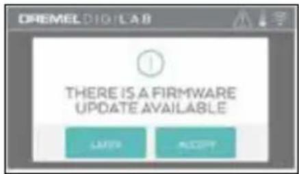 CREMEL DIGLAB THERE IS A FIRMWARE UPDATE AVAILABLE LAYER ACCESS