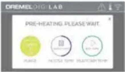 OREMEL LAB PRE-HEATING PLEASE WAIT. PANGE NECESSARY BEET CAPSICUM