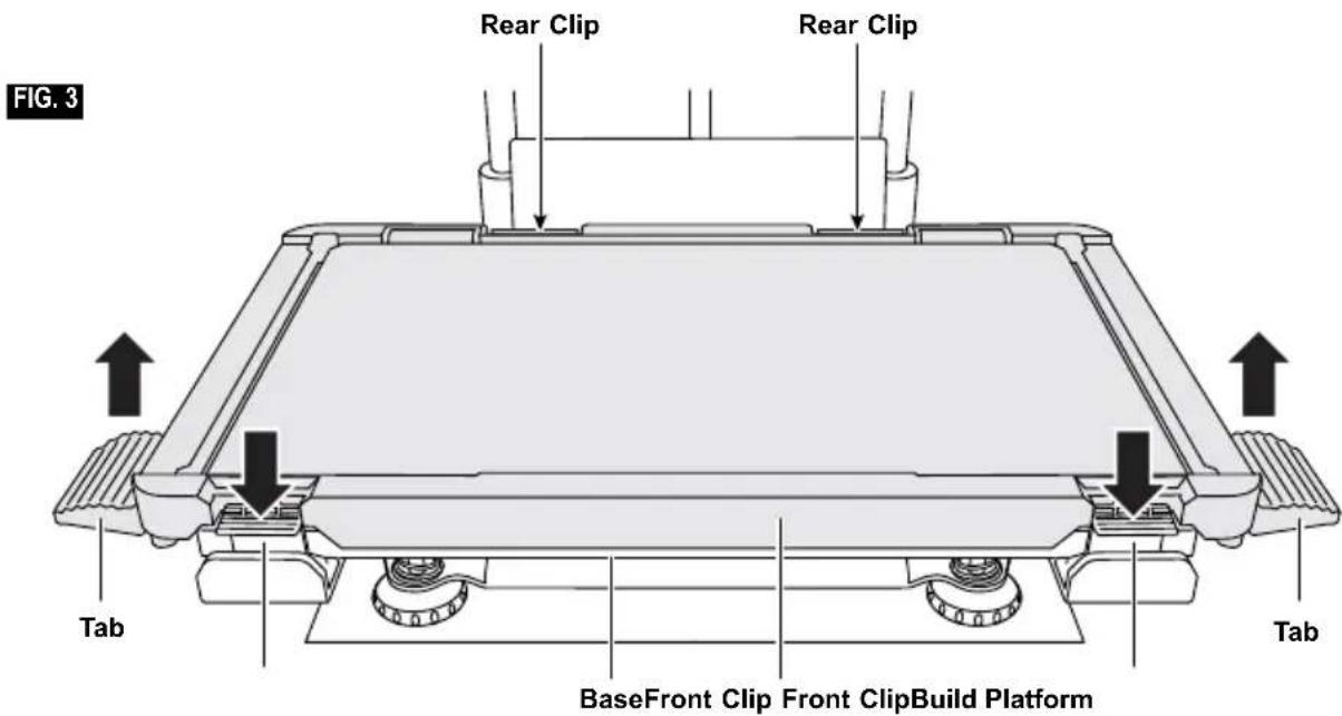 Rear Clip Rear Clip Tab BaseFront Clip Front ClipBuild Platform Tab FIG. 3