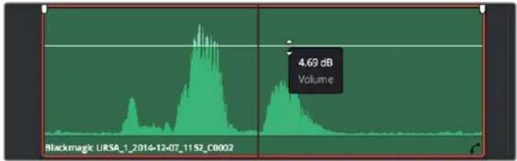 Blackmagic Design HyperDeck Studio Mini - Anpassen der Audiopegel in der Timeline - 1
