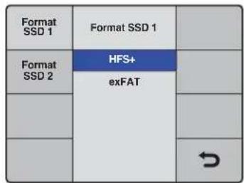 Format SSD 1 Format SSD 1 Format SSD 2 HFS+ exFAT # →