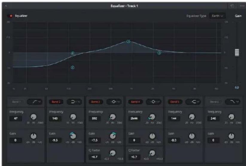 Blackmagic Design HyperDeck Studio Mini - Pour ajouter un égaliseur à une piste : - 2