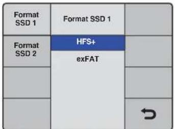 Format SSD 1 Format SSD 1 Format SSD 2 HFS+ exFAT # →
