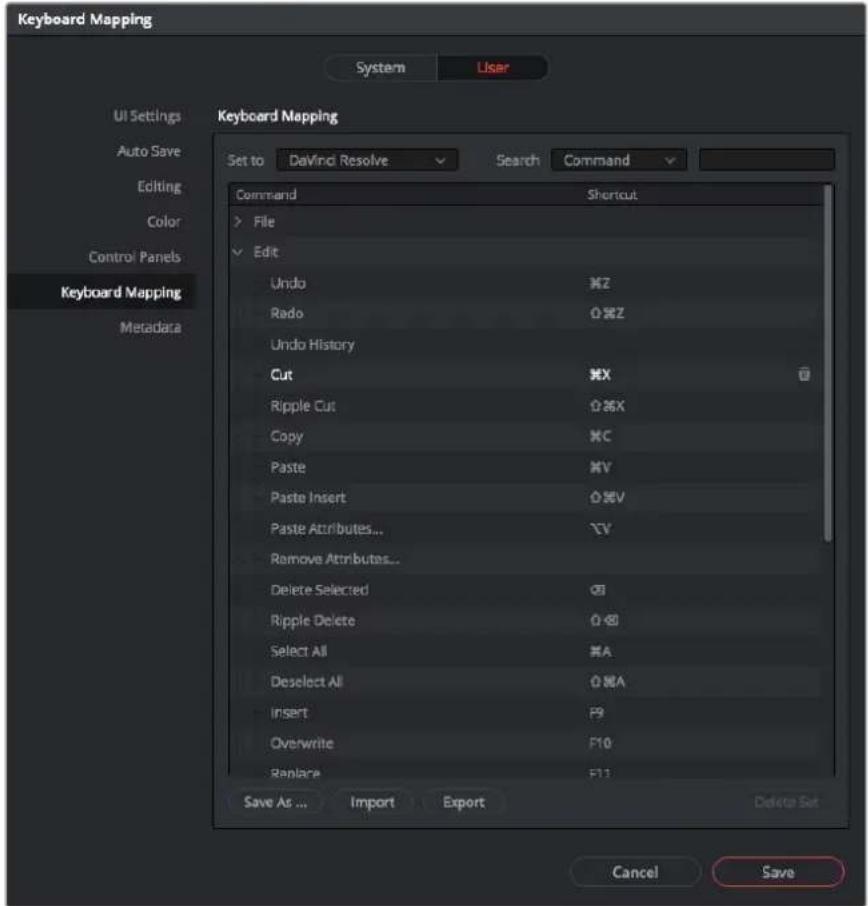 Blackmagic Design HyperDeck Studio Mini - Pour mapper vos propres raccourcis clavier : - 1