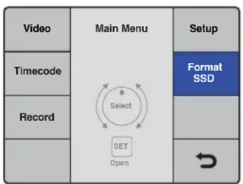 Blackmagic Design HyperDeck Studio Mini - To format using your HyperDeck: - 1