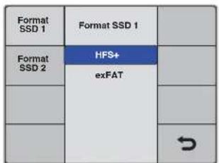 Format SSD 1 Format SSD 1 Format SSD 2 HFS+ exFAT # →