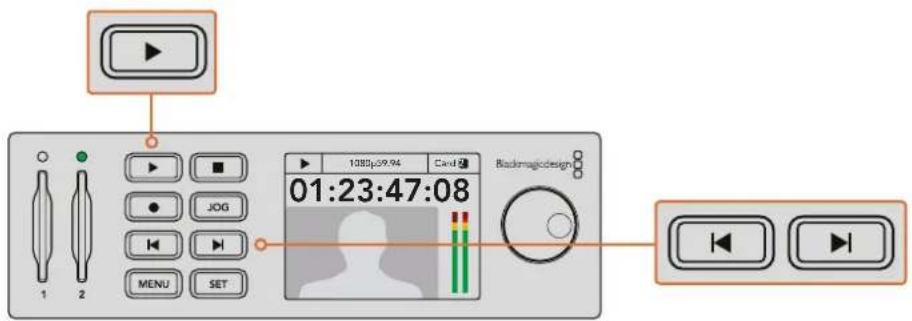 Blackmagic Design HyperDeck Studio Mini - HyperDeckでビデオを再生する - 1