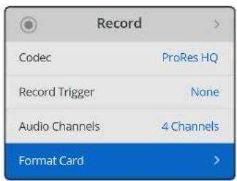 Blackmagic Design HyperDeck Studio Mini - HyperDeckでフォーマットを行う: - 2