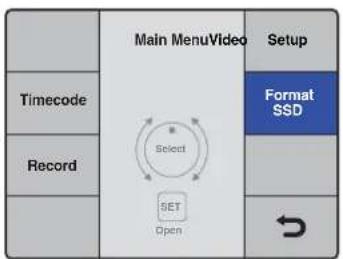 Blackmagic Design HyperDeck Studio Mini - Formater un support sur un HyperDeck : - 1