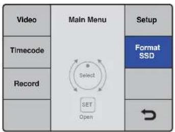 Blackmagic Design HyperDeck Studio Mini - HyperDeckでフォーマットを行う: - 1