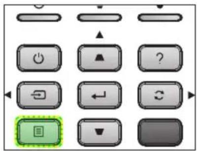 User interface control panel with navigation buttons and a highlighted 'OK' button