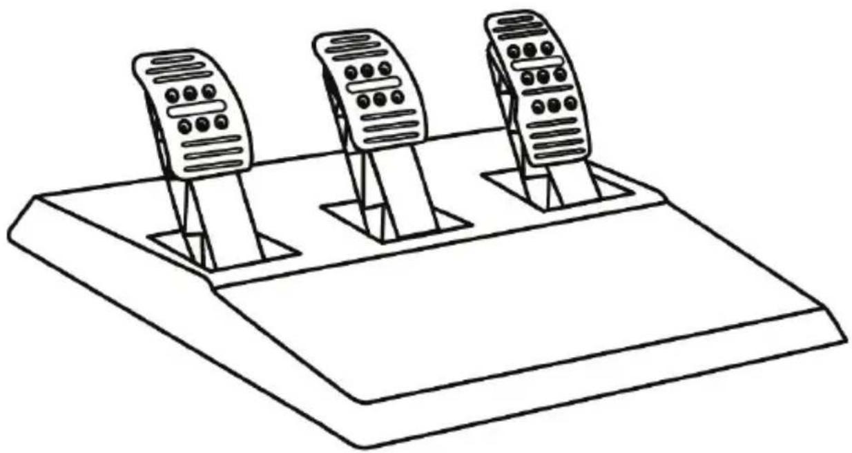 THRUSTMASTER T3PA Add-On Gaming Pedal Set - T3PA THRUSTMASTER 3 PEDALS ADD-ON - 1